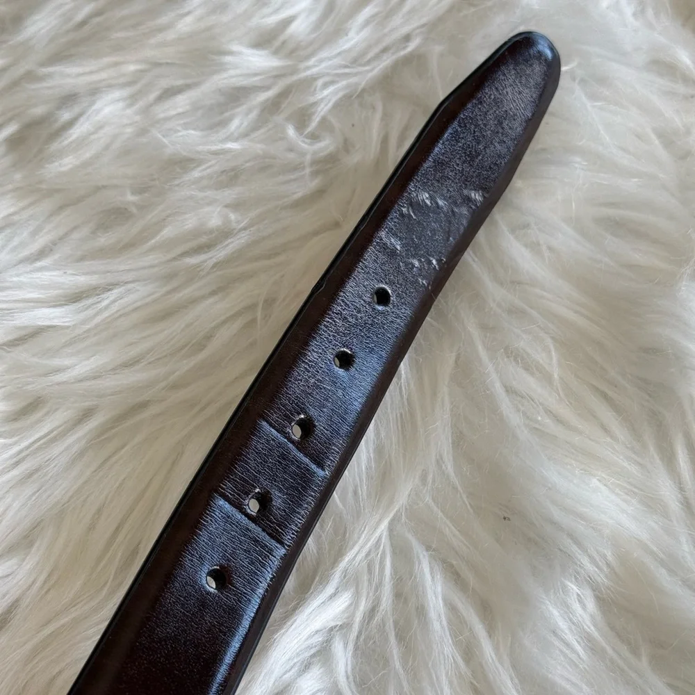 Dockers | Men’s Deep Brown Shiny Size 36 Belt Genuine Leather